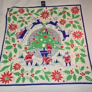 Lush Re-Wrap, Knot Wrap, Holiday, Christmas, Reversible,  28x28" Scarf‎